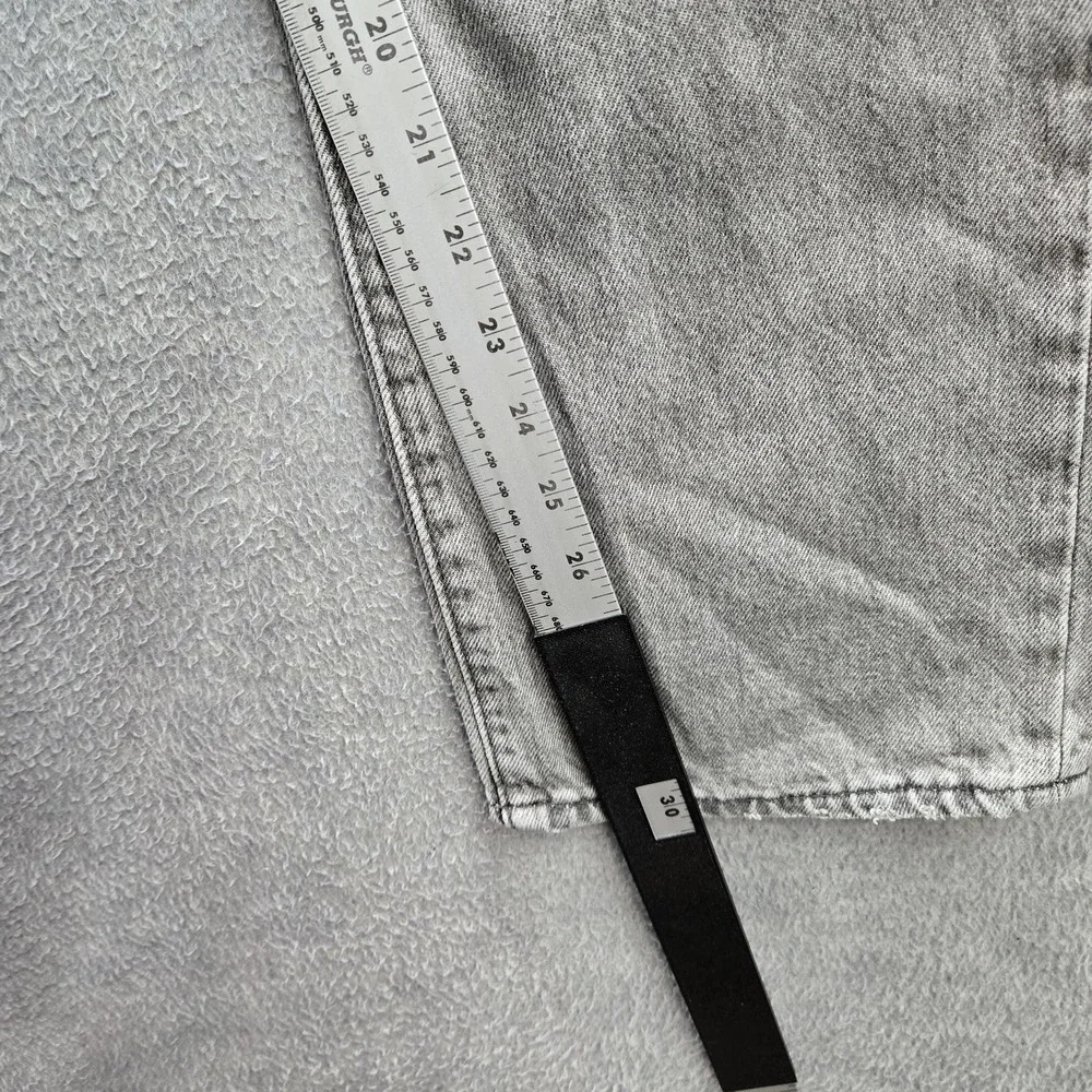 Levi's 551 z Men Jeans 32X34‎ Gray Denim Premium Authentic Straight Fit 30